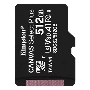 Флеш карта microSDHC 512GB microSDXC Class10 Kingston <SDCS2/512GBSP> UHS-I Canvas Select up to 100MB/s без адапт