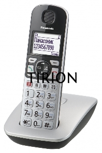 Телефон беспроводной (DECT) Panasonic KX-TGE510RUS, серебристый