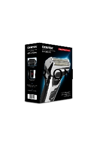 Бритва Centek CT-2174 (черн/хром) cеточная, плавающая головка, триммер, LED