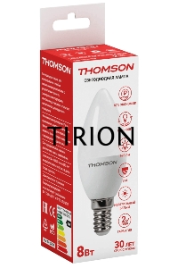 Лампа светодиодная Hiper THOMSON LED CANDLE 8W 670Lm E14 4000K TH-B2016