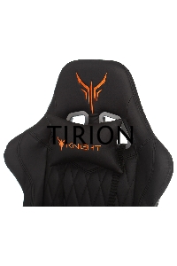 Кресло игровое Knight ARMOR черный, ромбик, эко.кожа, с подголовником, крестовина металл