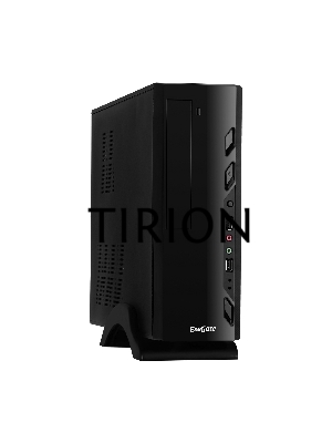 Компьютерный корпус Exegate EX268694RUS Компьютерный корпус MiniITX Exegate MI-208 Black, miniITX/mATX, <M350, 80mm>, 2*USB, Audio