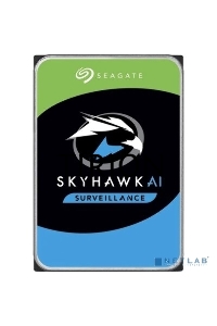 Жесткий диск HDD SATA Seagate 8Tb, SkyHawk Surveillance, 7200 rpm, 256Mb buffer, ST8000VX009, 1 year