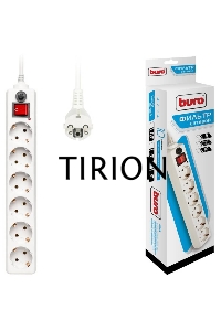 Сетевой фильтр Buro 600SH-5-W 5м (6 розеток) белый (коробка)