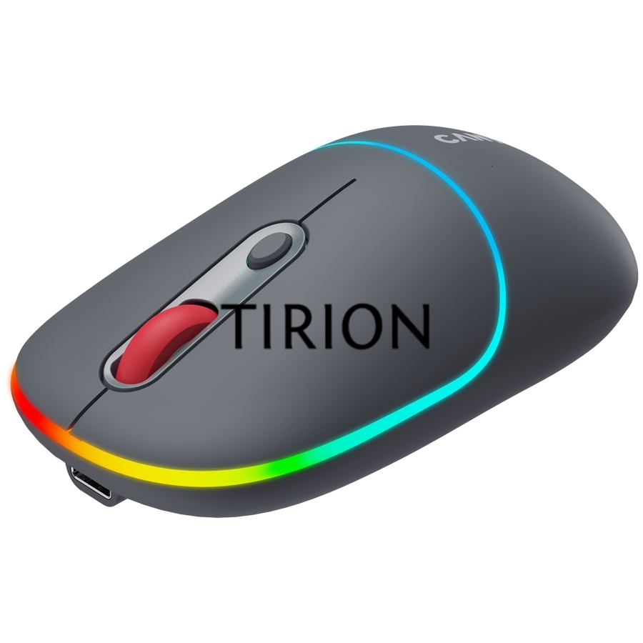 Мышь беспроводная Canyon MW-22 темно-серый, 1600 dpi, радиоканал, Bluetooth, USB, кнопки - 4