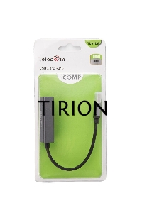 Кабель-переходник USB 3.0 (Am) --> LAN RJ-45 Ethernet 1000 Mbps, Aluminum Shell,Telecom <TU312M>
