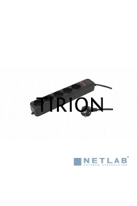 Сетевой фильтр PC Pet AP01006-3-BK 3м (5 розеток) черный