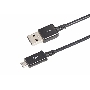 Кабель Rexant (18-4268) USB кабель microUSB длинный штекер 1М черный 