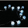 Гирлянда садовая на солнечной батарее 10 LED ламп Большие Шары Белый свет Solar, 1/24