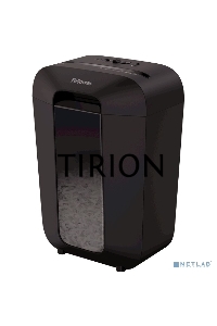 Шредер Fellowes PowerShred LX70 черный (секр.P-4)/перекрестный/11лист./18лтр./скрепки/скобы/пл.карты