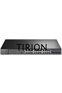 Коммутатор JetStream 28-port Gigabit L2+ Managed Switch with 24-port PoE+, PoE budget up to 384W, support SDN