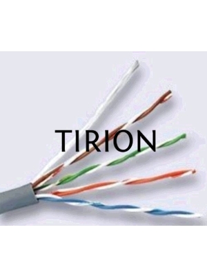 Кабель сетевой HQ Solid Cu 4 pair 0.42mm cat5E 305м серый (43648)