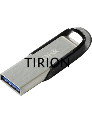 Флеш диск Sandisk 128Gb Cruzer Ultra Flair SDCZ73-128G-G46 USB3.0 серебристый/черный