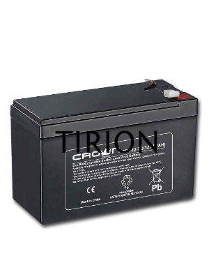 Батарея CROWN CBT-12-7.2 (напряжение 12В, емкость 7.2 А/Ч, разм 151х65х100 мм, вес 2,1 кг, тип клеммы - F2, 5 лет)