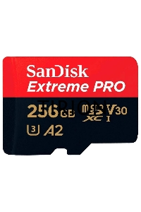 Карта памяти Sandisk Extreme Pro microSDXC 256GB + SD Adapter + Rescue Pro Deluxe 200MB/s