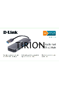 Концентратор D-Link DUB-1325/A2A с 2 портами USB 3.0, 1 портом USB Type-C, слотами для карт SD и microSD и разъемом USB 3.0