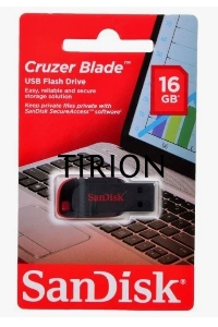 Флеш диск Sandisk 16Gb Cruzer Blade SDCZ50-016G-B35 USB2.0 черный