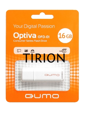Флэш Диск QUMO 16GB Optiva 01 White QM16GUD-OP1-white