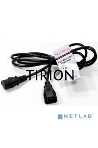Кабель UPS -> устройство 220V (IEC-320-C13/C14) 1,8м, 3G0,75mm медь, Telecom <TE001-CU0.75-1.8M> 