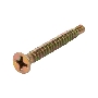 Саморез оконный KRANZ сверло, 3.9х35, желтый цинк, короб (500 шт./уп.)