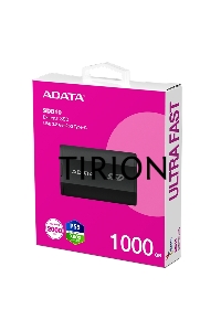Внешний накопитель SSD ADATA 1Tb SD810 USB Type-C (2000/2000 Mb/s) metal case black (SD810-1000G-CBK)