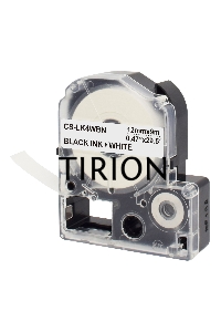 Картридж ленточный Cactus CS-LK4WBN черный шрифт, белый фон (12 мм, 9 м) для Epson LW300/LW400/LW700/LW600P/LW1000P/K400/Z700/Z900