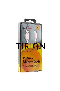 Кабель USB 2.0 Cablexpert CC-G-mUSB02Cu-1.8M, AM/microB, серия Gold, длина 1.8м, золото, блистер