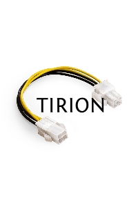 Удлинитель кабеля питания материнской платы +12V ExeGate EX-EXT-4M4F-0.3 (4pin EPS12V M/4pin EPS12V F, 0,3м)