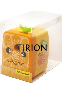 Точилка для карандашей механическая Silwerhof Vitamin C лимон Монстрики 1 отверстие пластик ассорти коробка