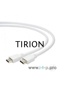 Кабель Cablexpert HDMI CC-HDMI4-W-1M, 19M/19M, v2.0, медь, позол.разъемы, экран, 1м, белый, пакет