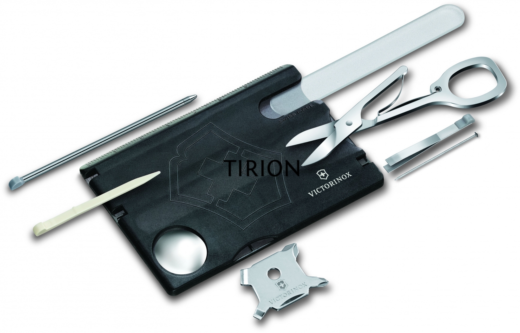 Швейцарская карта Victorinox Swiss Card Nailcare (0.7240.T3) черный полупрозрачный коробка подарочная