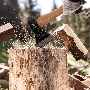 Топор SPARTA 21610  800 г в сборе кованый деревянное топорище