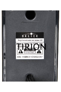 Колонки Oklick OK-116 2.0 черный 6Вт