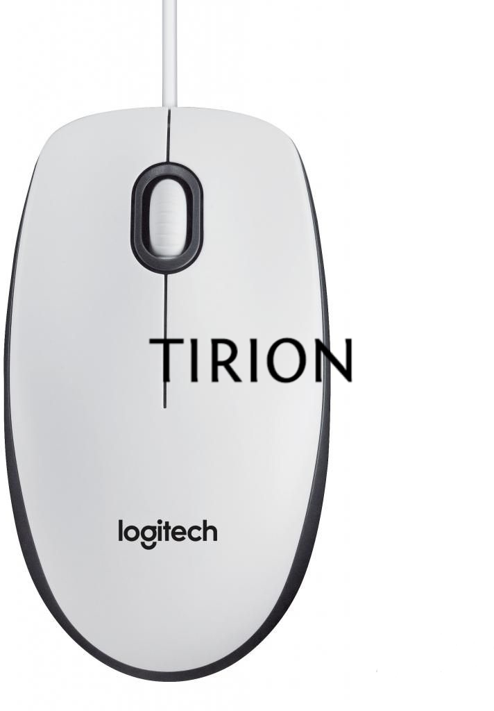 Мышь проводная Logitech M100 белый, 1000 dpi, USB, кнопки - 3