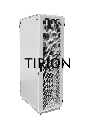 Шкаф телеком. напольный 42U (600x600) дверь перфорированная (ШТК-М-42.6.6-4ААА) (3 коробки)