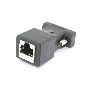 Переходник RJ45  на DB9 9 pin папа