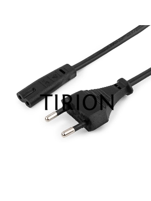 Кабель питания Cablexpert PC-184-VDE-3M, CEE 7/16-C7, 2х0.75мм2, 2.5A, VDE, 3м, черный, пакет