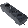 Сетевой фильтр Surge protector Pilot 3G 3xGP euro outlets, 10А/2.2кВа, 2xUSB, 7m, черный