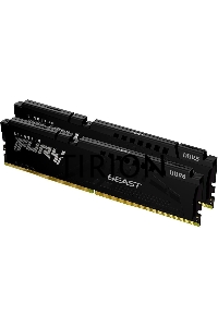 Оперативная память Kingston Fury Beast, DDR5, 32GB (2x16GB), 5600MHz, CL40, с радиаторами, черный