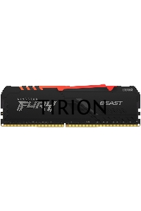 Оперативная память Kingston Fury Beast, DDR4, 16GB (1x16GB), 3200MHz, CL16, радиатор, RGB, чёрный