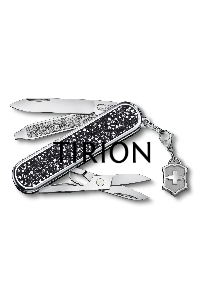 Нож перочинный Victorinox Classic Brilliant Crystal (0.6221.35) 58мм 5 функций черный/серебристый подар.коробка