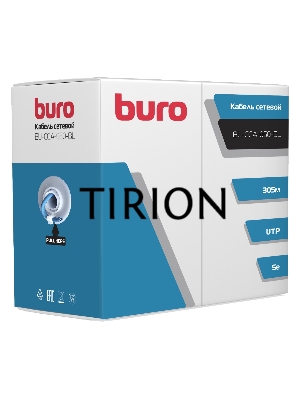 Кабель сетевой Buro BU-CCA-050-BL UTP 4 пары cat5E solid 0.50мм CCA 305м синий