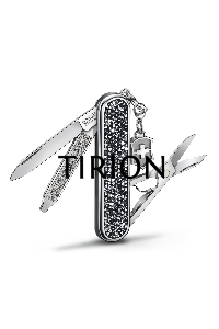 Нож перочинный Victorinox Classic Brilliant Crystal (0.6221.35) 58мм 5 функций черный/серебристый подар.коробка