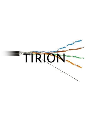 Кабель информационный Hyperline FUTP4R-C5E-S24-OUT-PE-BK-500 кат.5E FTP 4 пары 24AWG PE внешний 500м черный