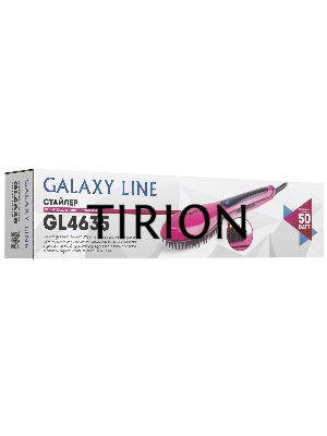 Стайлер Galaxy Line GL 4635, розовый, 50 Вт, керамическое покрытие рабочей поверхности, регулятор температурных режимов (80-230 С), светодиодный дисплей с индикацией температурных режимов, массажные зубчики для улучшения кровообращения кожи головы и стиму
