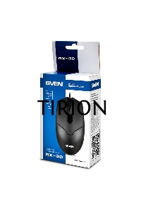 Мышь проводная SVEN RX-30 черный, 1000 dpi, USB, кнопки - 3
