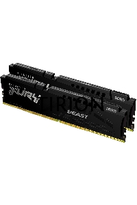 Оперативная память Kingston Fury Beast, DDR5, 32GB (2x16GB), 5600MHz, CL40, с радиаторами, черный