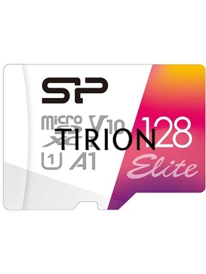 Флеш карта microSD 128GB Silicon Power Elite A1 microSDXC Class 10 UHS-I U3 100 Mb/s (SD адаптер)