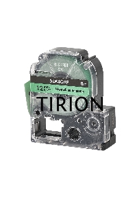 Кассета с лентой S'OK by Sakura Printing K4GBP для Epson , черный на зеленом, 12мм/8м