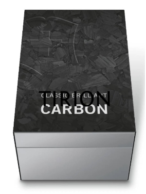 Нож перочинный Victorinox Classic Brilliant Carbon (0.6221.90) 58мм 5 функций черный/серебристый подар.коробка